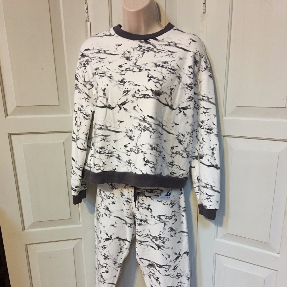 Topshop Marbled Sweatsuit